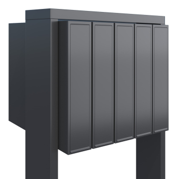 Mailbox System Flag for Five, Anthracite