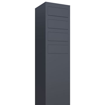 Matera Mailbox System for Four Anthracite | Rear Removal