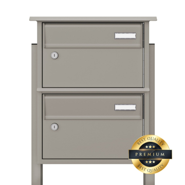 Stellina Two-Unit Mailbox System in Gray