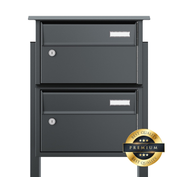 Stellina Anthracite Mailbox System for Two