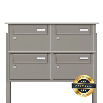 Armonia Four-Unit Mailbox in Gray
