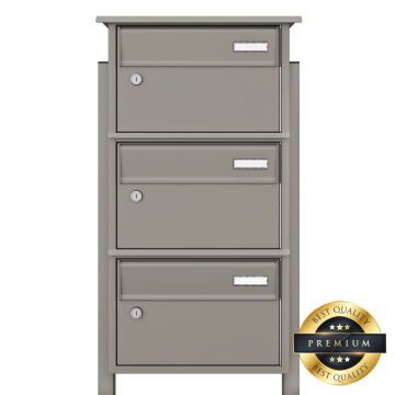 Vento Mailbox System for Three in Gray