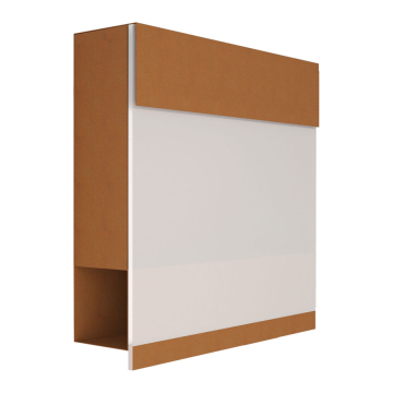 Manhattan Special White Rust Mailbox with White Acrylic Plate