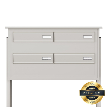Sogno Four-Unit Mailbox in White