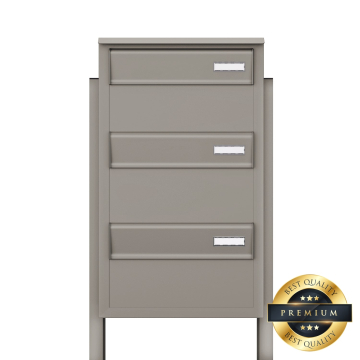 Oliveto Mailbox System for Three in Gray