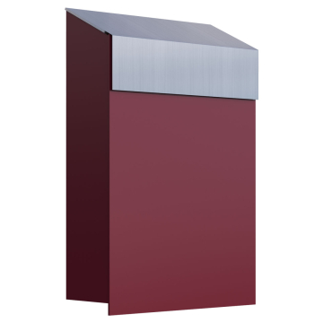 Red Baby Box Mailbox with Stainless Steel Door