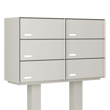Copenhagen Mailbox System for Six White | V