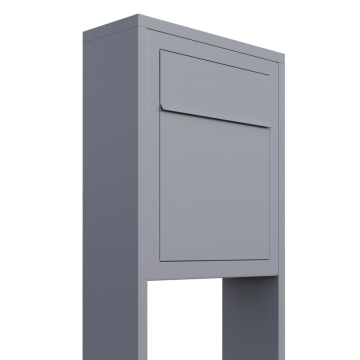 Freestanding Mailbox, Base Gray Metallic