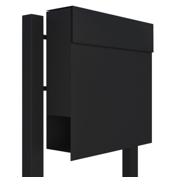 Manhattan Black Freestanding Mailbox
