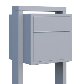 Freestanding Mailbox, Soprano, Metallic Gray