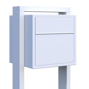 Soprano Freestanding Mailbox, White