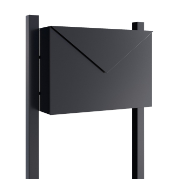 Freestanding Mailbox, Black