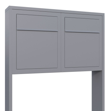Base for Two Mailbox System, Metallic Gray