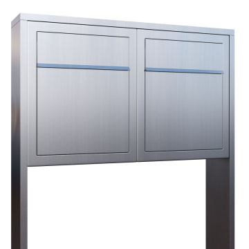 Base for Two Stainless Steel Mailbox System