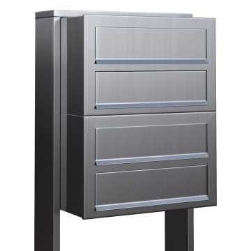 Cube for Four Stainless Steel Mailbox System