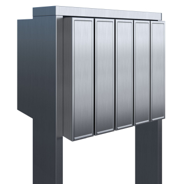 Mailbox System Flag for Five Stainless Steel