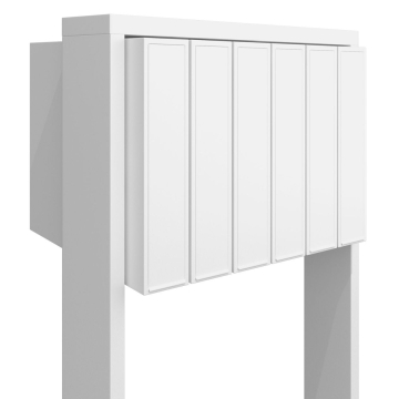 Mailbox system, Flag for Six, White