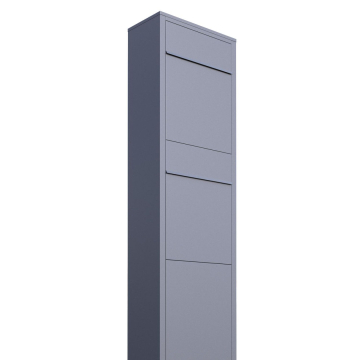 Big Box for Two Mailbox System, Metallic Gray