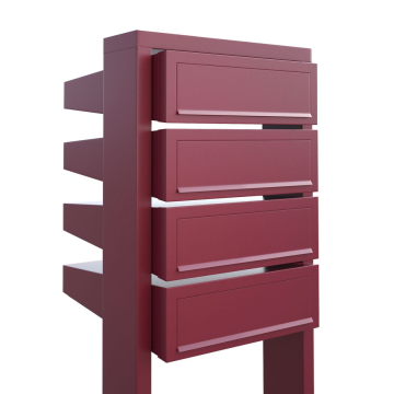 Mailbox Unit Stairs for Four Rust