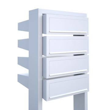 Mailbox System "Stairs for Four" White
