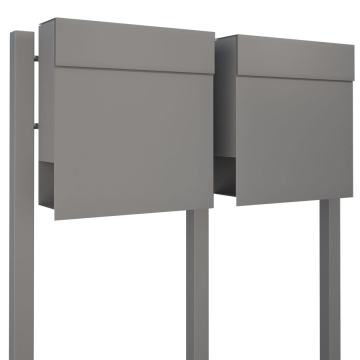 Manhattan for Two Mailbox System, Metallic Gray
