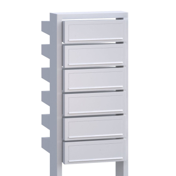 Mailbox System Stairs for Six White