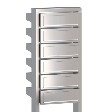 Stairs for Six Stainless Steel Mailbox Unit