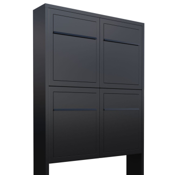 Base for Four Mailbox System, Black