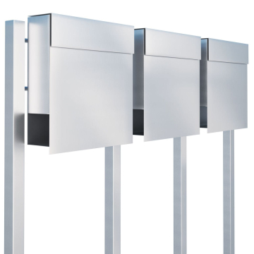 Manhattan for Three Stainless Steel Mailbox Unit