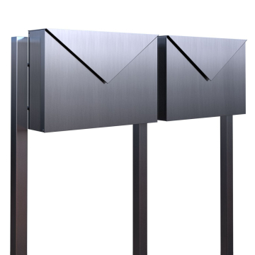 Letter for Two Stainless Steel Mailbox