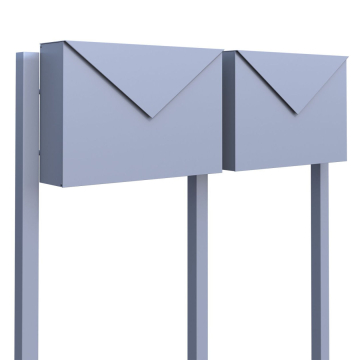 Letterbox System "Letter for Two" Metallic Gray
