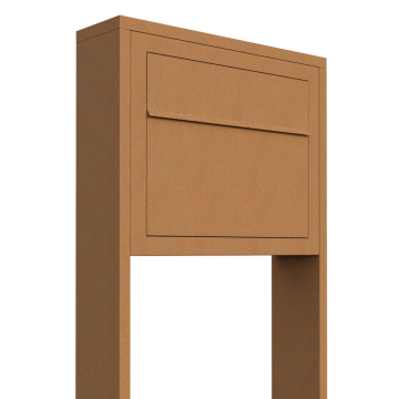 Elegance Freestanding Mailbox, Rust Finish
