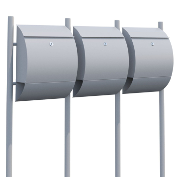 Sunshine for Three Mailbox System - Metallic Gray