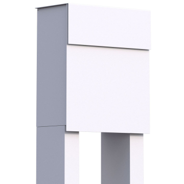 Freestanding Mailbox, White