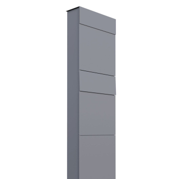 The Box for Two Mailbox System - Metallic Gray
