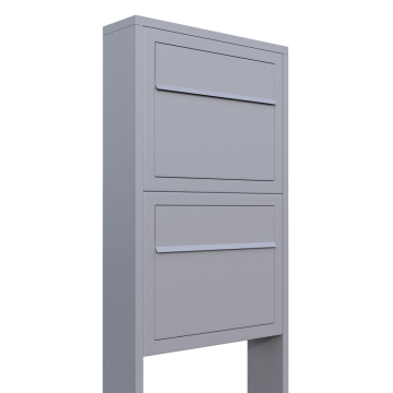Elegance for Two Mailbox System, Metallic Gray