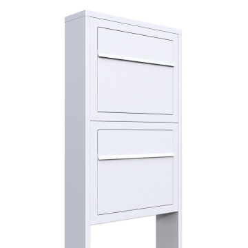 Elegance for Two Mailbox System, White