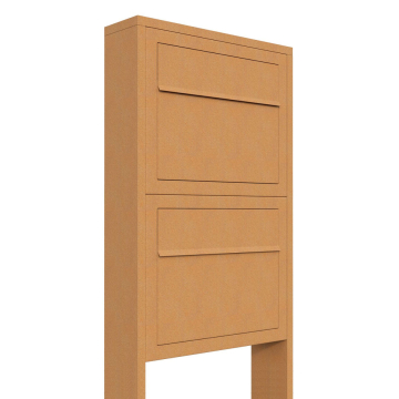 Elegance for Two Mailbox System, Rust Finish