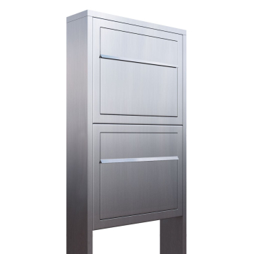 Elegance for Two Stainless Steel Mailbox System