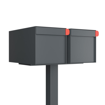 Big Americano for Two Anthracite Mailbox