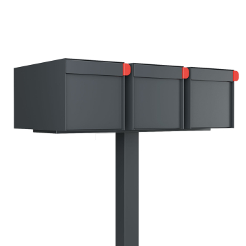 Big Americano for Three Anthracite Mailbox