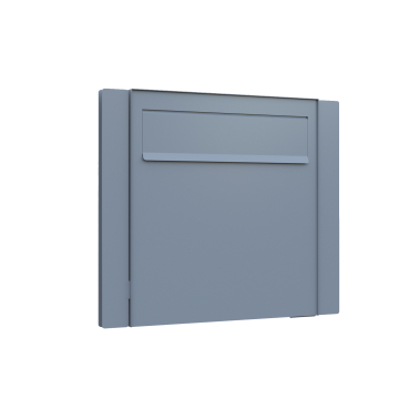 Latina Fence Mailbox in Metallic Gray
