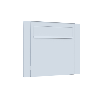 Latina Fence Mount Mailbox in White