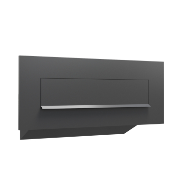 Nova Through-the-Wall Mailbox in Black