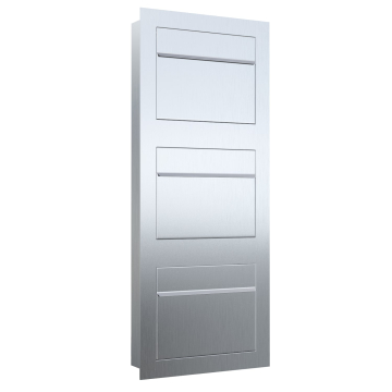 Sora for Three Stainless Steel Built-in Mailbox