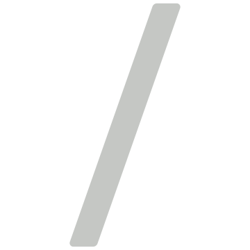 Self-Adhesive Slash "/" Symbol - 3 Inches in Light Gray