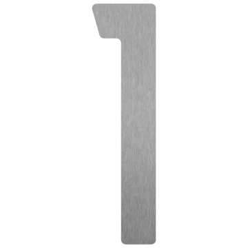 Self-Adhesive House Number "1" - 3 Inch Stainless Steel