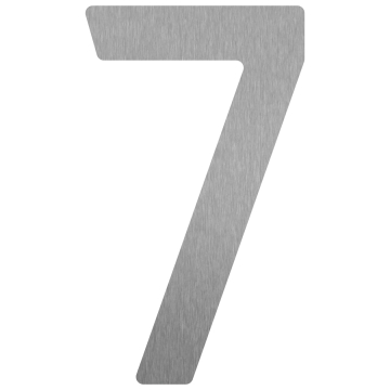 Self-Adhesive House Number "7" - 3 Inch Stainless Steel