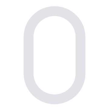 Modern house number "0" - 9.6 inch in White