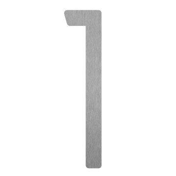 Modern House Number "1" - 8 Inches, Stainless Steel